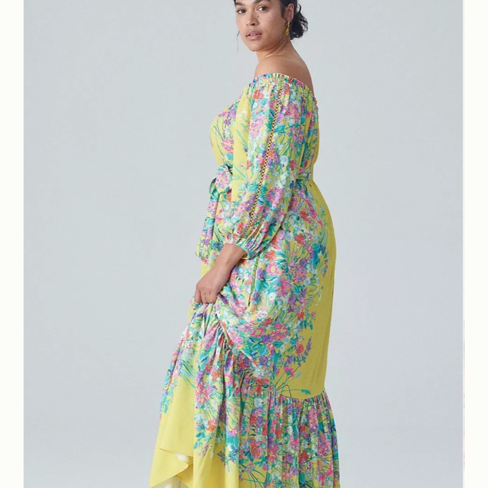 Anthropologie Eliora Off the Shoulder Maxi Dress